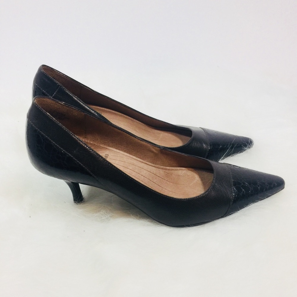Circa Joan David Womens Heels Pointy Toe Brown 8N